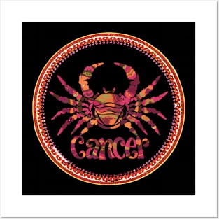 "Lunar Whispers: Cancer Serenade"- Zodiac Horoscope Star Signs Posters and Art